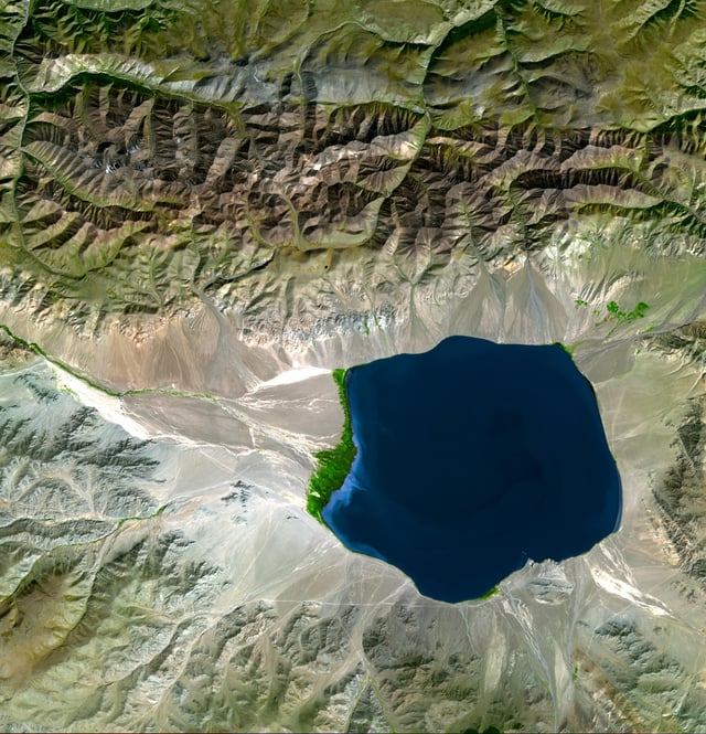 Endorheic basin in Central Asia