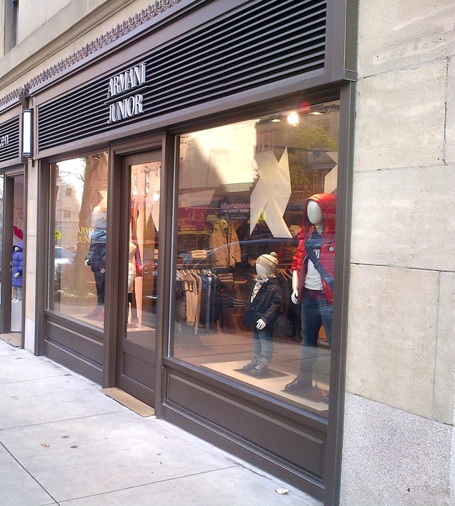 An Armani Junior boutique in New York City, United States in 2013.
