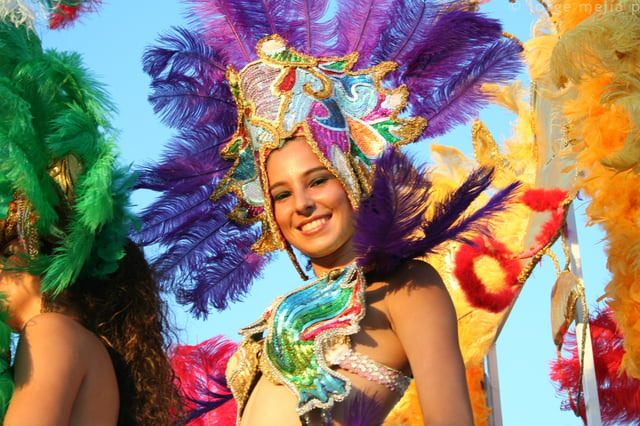 Celebrating the annual "Alegria por la vida" Carnaval in 2007.