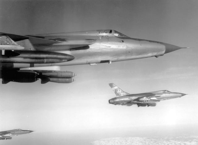 F-105Ds en route to North Vietnam.