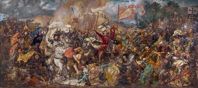 Battle of Grunwald, 1410. Painting by Jan Matejko