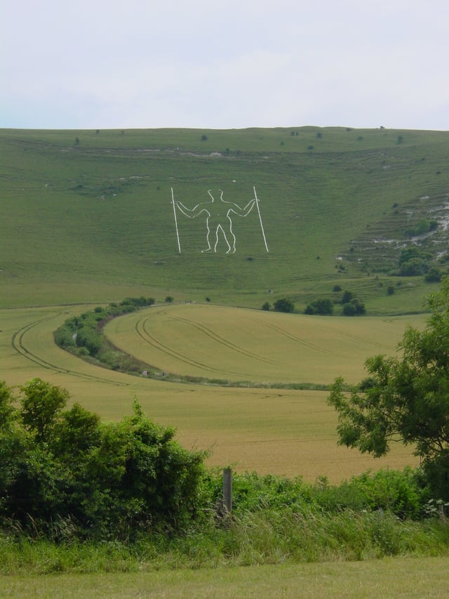 The Long Man of Wilmington is Europe's largest representation of the human form