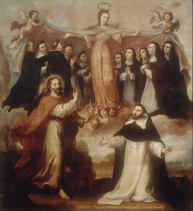 Allegory of the Virgin Patroness of the Dominicans by Miguel Cabrera.