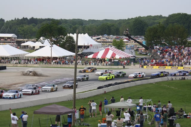 The Nationwide Series at Road America in 2011, using the Car of Tomorrow design.