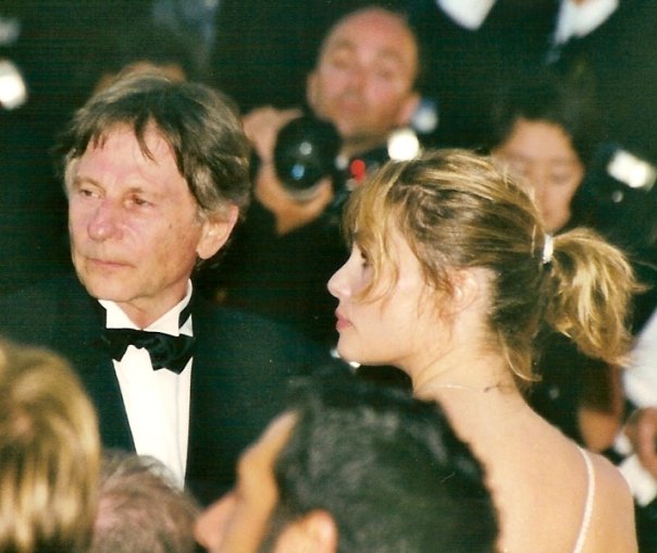 Polanski with wife Emmanuelle Seigner at the 1992 Cannes Film Festival.