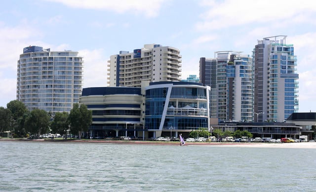 Tweed Heads Twin Towns on the state border of New South Wales and Queensland