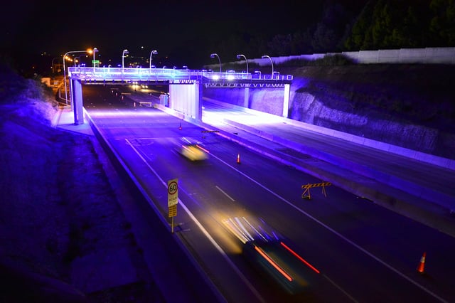 M2 Motorway seen from Culloden Road