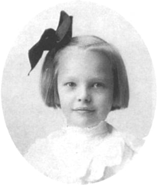 Earhart as a child