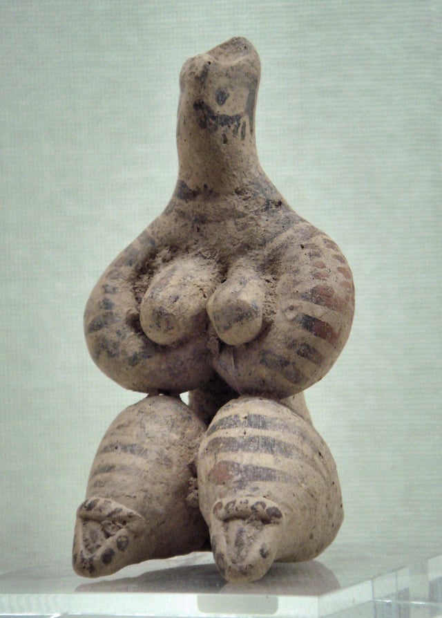 Female figurine, 5000 BC. Ancient Orient Museum.