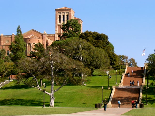 Janss Steps, in front of Royce Hall