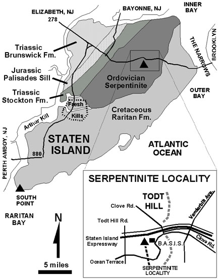 The geology of Staten Island.
