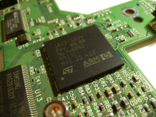 An ARM processor in a Hewlett-Packard PSC-1315 printer