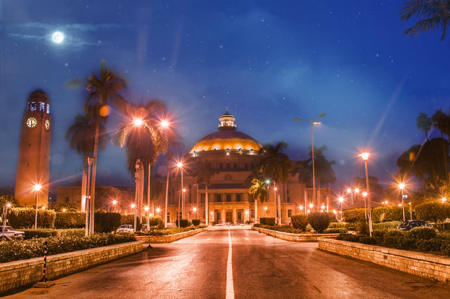 Cairo University is the largest university in Egypt, and is located in Giza.