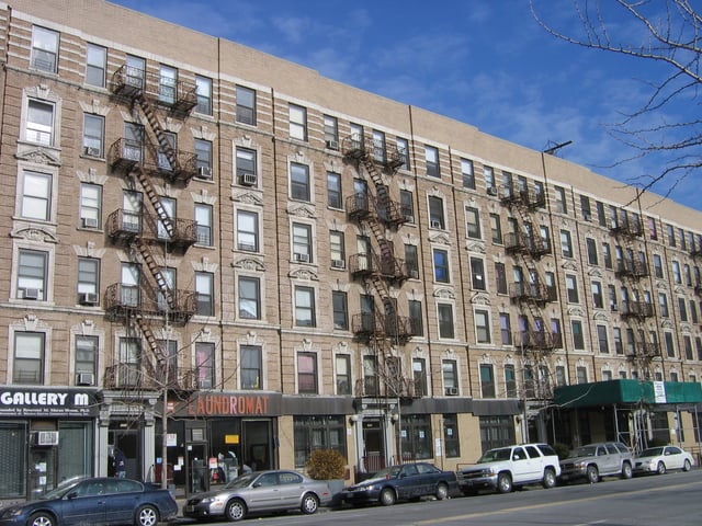 Rowhouse built for the African-American population of Harlem in the 1930s