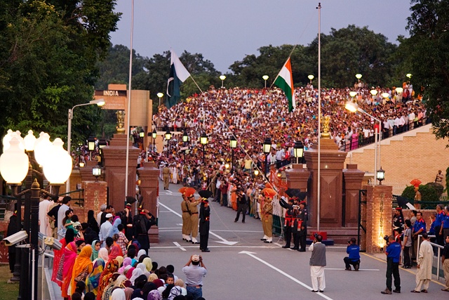 Wagah Border is situated between Amritsar and Lahore, became the main border crossing after partition of Punjab is known for its elaborate ceremony