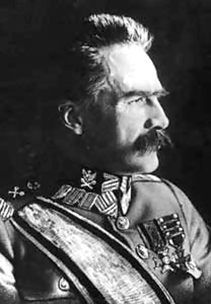 Chief of State Marshal Józef Piłsudski was a hero of the Polish independence campaign and the nation's premiere statesman between 1918 until his death on 12 May 1935.