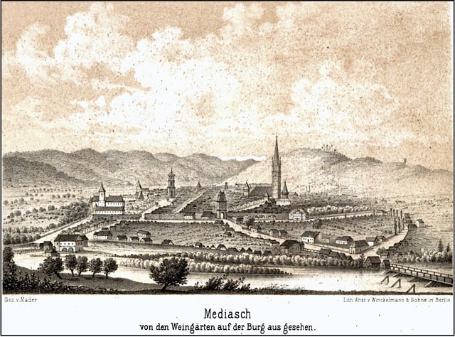 Mediaș in 1862