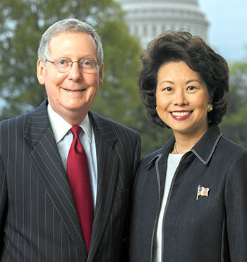 Chao and her husband, Mitch McConnell