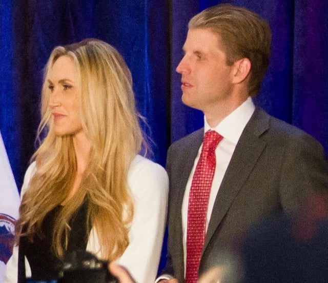 Trump and his wife at a campaign event in 2016