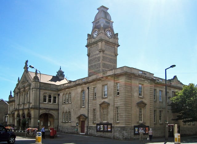 Weston-super-Mare town hall, the administrative headquarters of North Somerset