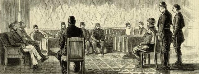 A trial in the Ottoman Empire, 1879, when religious law applied under the Mecelle
