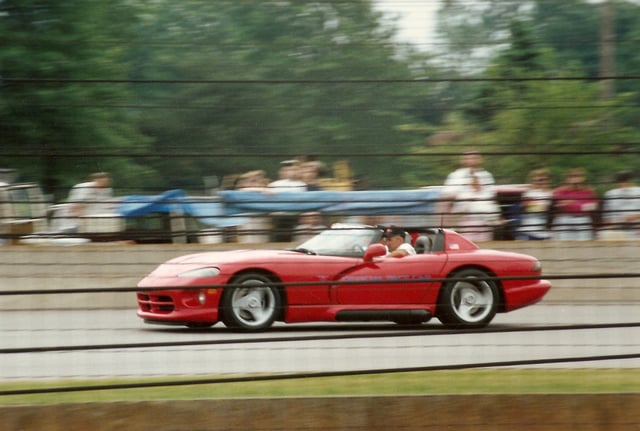 The pre-production Dodge Viper (SR I) as the pace car for the 1991 Indianapolis 500.