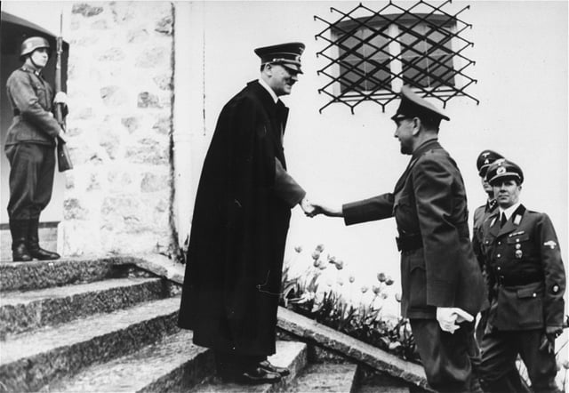Adolf Hitler meeting with NDH leader Ante Pavelić.