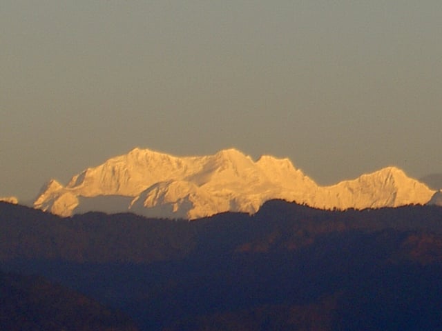On a clear day, the snowy peaks of the Himalayas in Nepal and Sikkim can be seen from northern Bangladesh and Darjeeling district of West Bengal