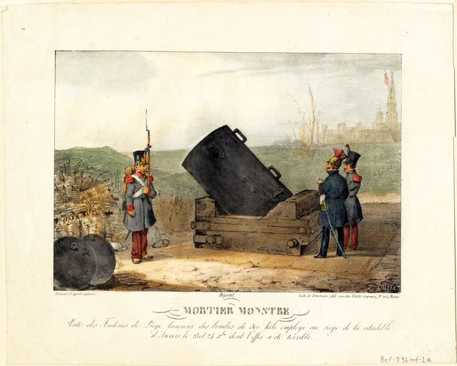 Monster Mortar used during the Siege of the citadel of Antwerp