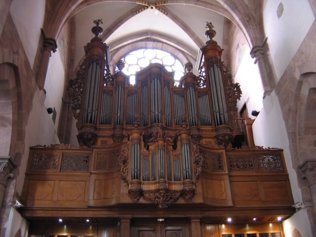 The baroque organ of the Église Saint-Thomas