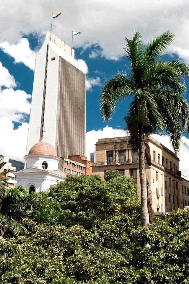 Coltejer Building, the tallest building in Medellín.