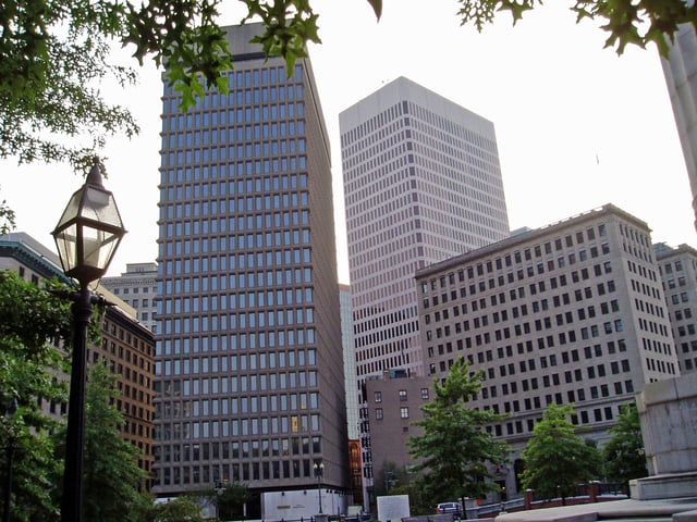 Textron's headquarters in the company of One Financial Plaza and the Rhode Island Hospital Trust building