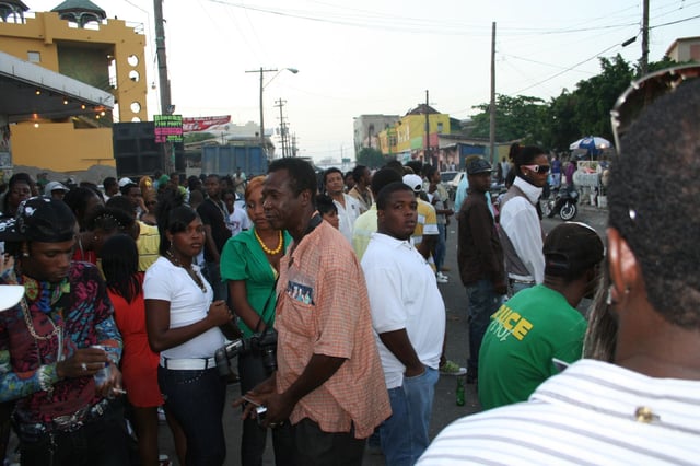 The streets of Kingston, Jamaica's capital and largest city