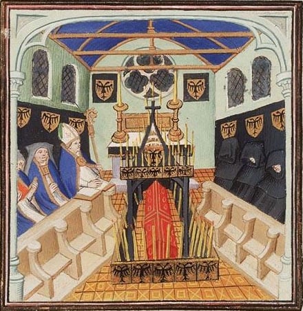 The funeral of the Emperor Henry IV