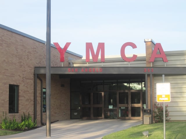 The YMCA Building in San Angelo, Texas, is located along the Concho River.