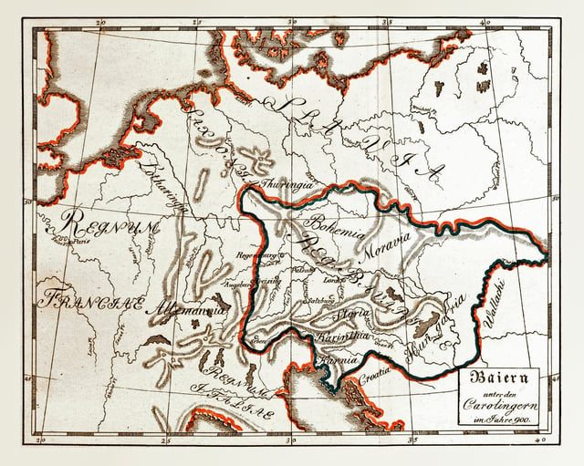 The Kingdom of Bavaria in 900