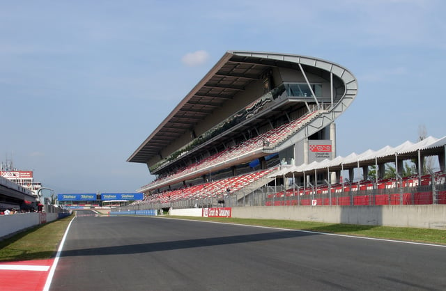 Circuit de Catalunya/Circuit de Barcelona, race track of Formula 1 and MotoGP on the suburb of Barcelona.