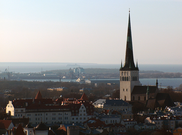 St. Olaf's Church is one of the major landmarks in Tallinn city center