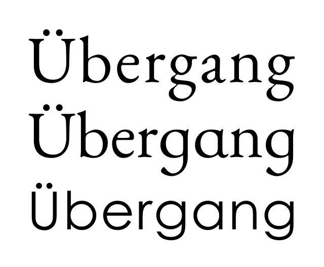 EB Garamond's regular and schoolbook versions of a and g. Single-storey characters are more commonly found as default in geometric sans-serif fonts such as Century Gothic, shown at bottom.