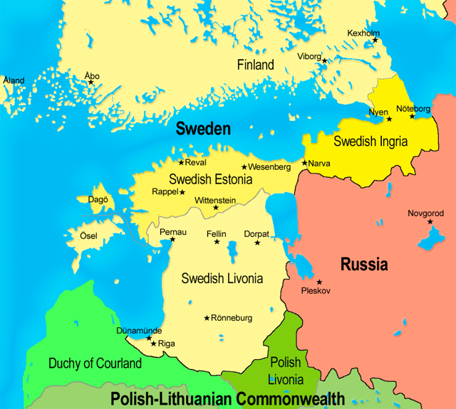 The Baltics in the 17th century
