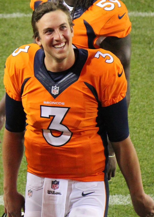 Siemian with the Broncos in 2015