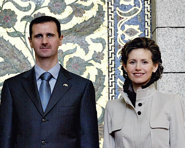 Assad and his wife Asma, 2003