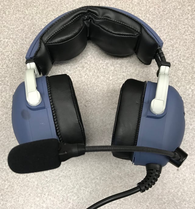 Communication headset used by aviators