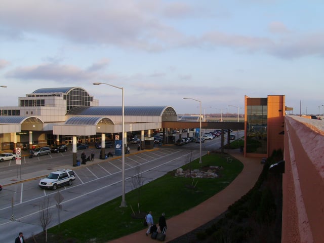 Terminal building at Dayton International Airport