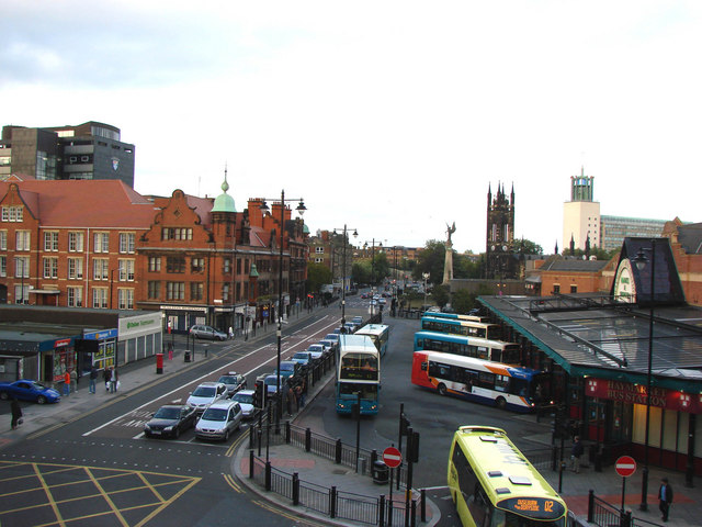 Haymarket bus station, one of the city's two main bus stations.