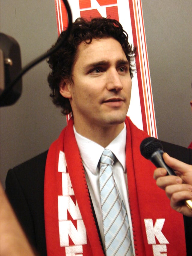 Trudeau at the 2006 leadership convention