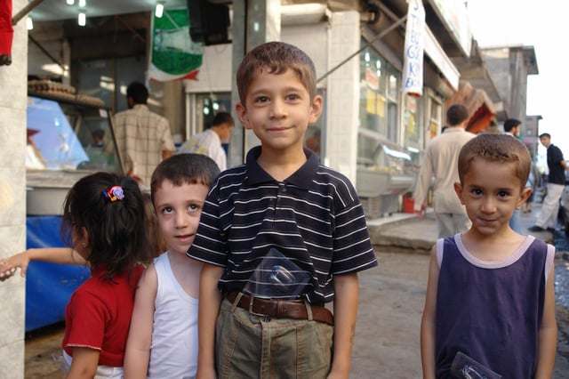 Kurdish boys in Diyarbakir.