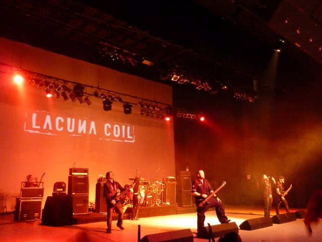 Italian band Lacuna Coil, one of the most successful gothic metal groups.