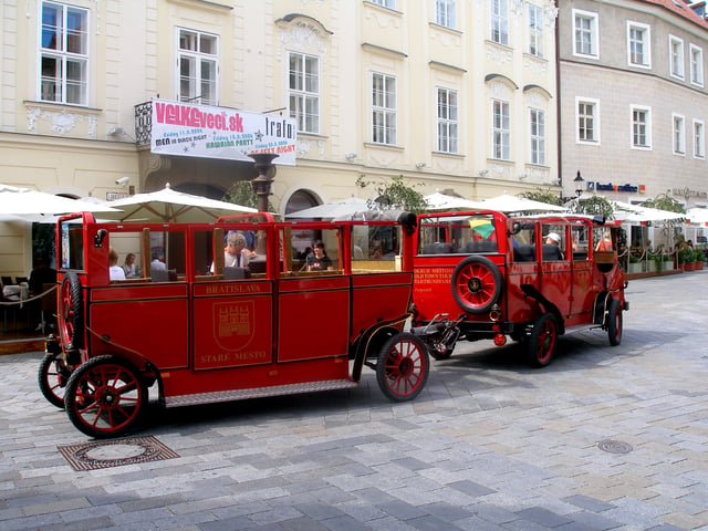 Tourist train Prešporáčik in the Old Town