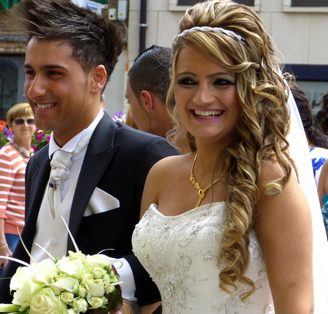 An Assyrian wedding in Mechelen, Belgium.